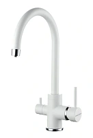 Смеситель для кухни Paulmark Essen белый матовый