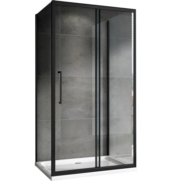 Душевой уголок Abber Schwarzer Diamant 160х90 см пристенный AG30160B-S90B-S90B (детальная фотография)