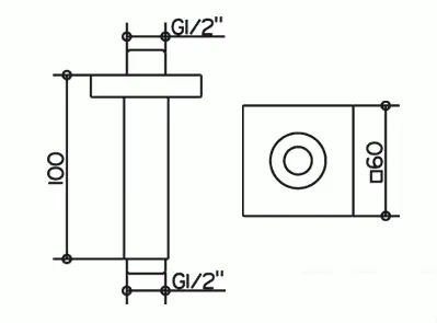 Душевой кронштейн Keuco Edition 11 53089 010102 (детальная фотография), по запросу