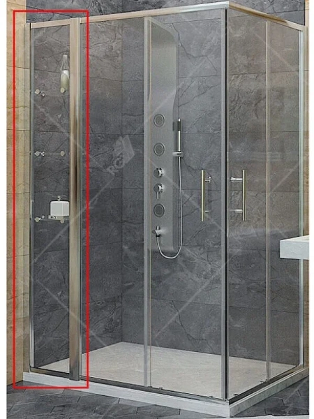 Душевая перегородка RGW Z-42 30 см со стеклянными полками 03064230-11 (детальная фотография), недорогие, стеклянные