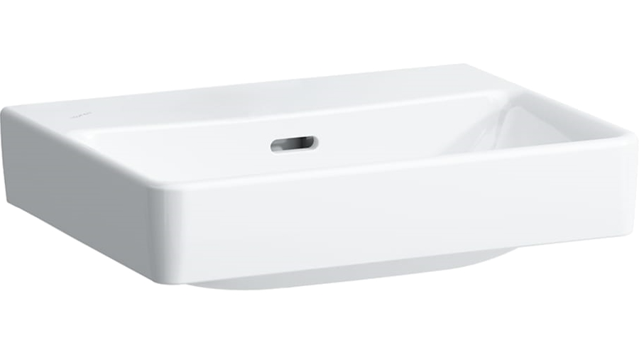 Раковина Laufen Pro S 45 см без отверстия для смесителя с отверстием перелива 8.1596.1.000.109.1 (детальная фотография)