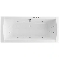 Ванна гидромассажная Excellent Aquaria Lux Smart 180 x 80 см, белый/хром, WAEX.AQU18.SMART.CR