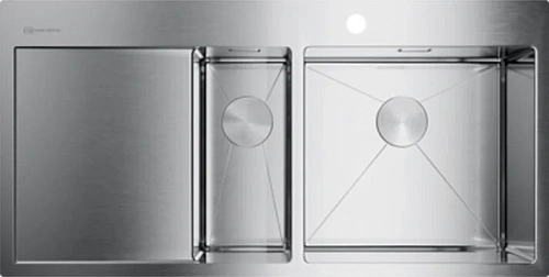 Мойка для кухни Omoikiri Akisame 100-2-IN-R 100 см нержавеющая сталь чаша справа - фото 4