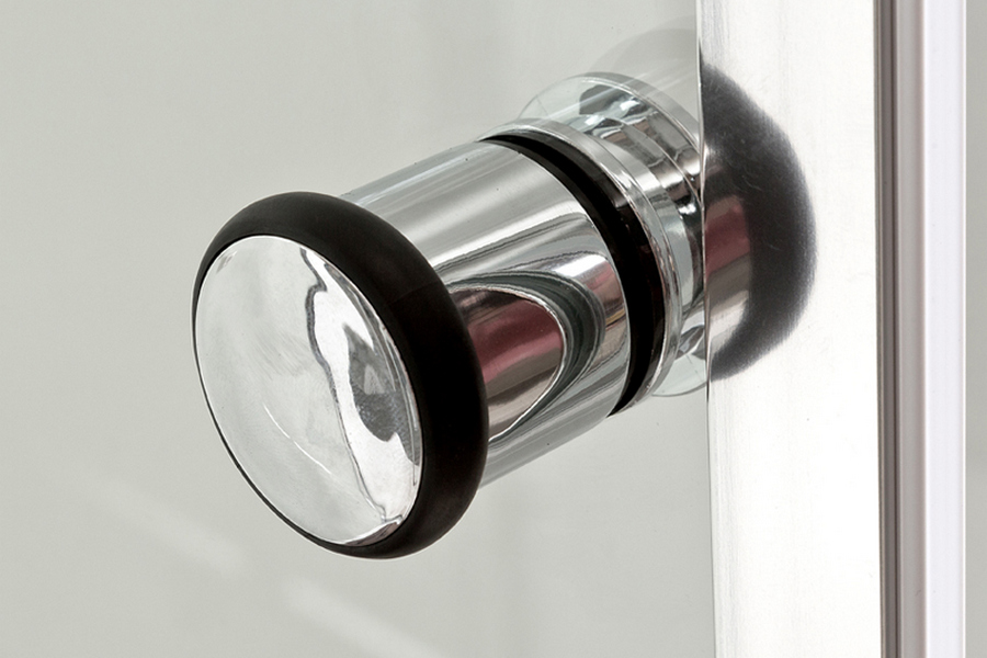 Душевая кабина Deto V 100х100 см средний поддон V1015 (детальная фотография), с раздвижными дверьми