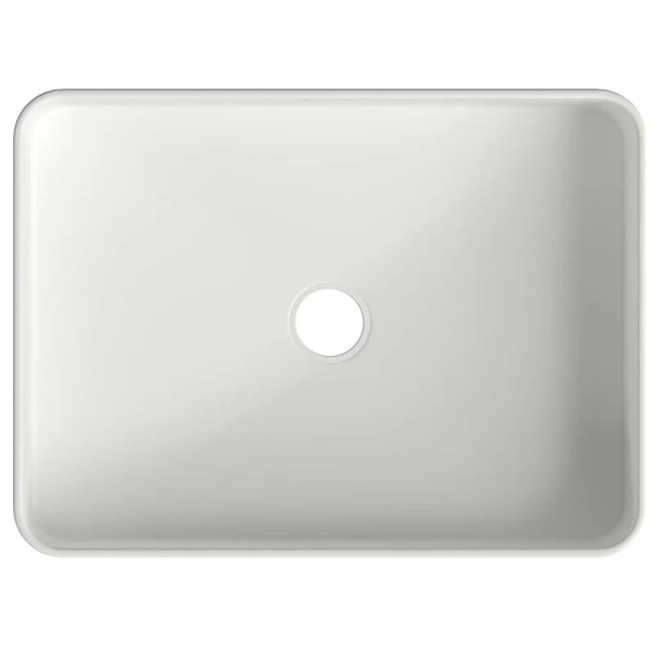 Раковина Aqueduto ESPIRAL 50 см белая матовая ESP0420 (детальная фотография), накладные (на столешницу)