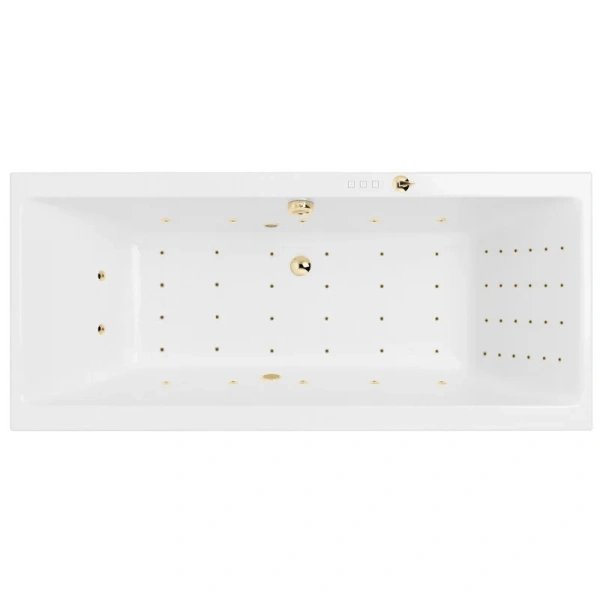 Ванна гидромассажная Excellent Pryzmat Slim Nano 180 x 80 см, цвет белый/золото, WAEX.PRY18S.NANO.GL (детальная фотография)