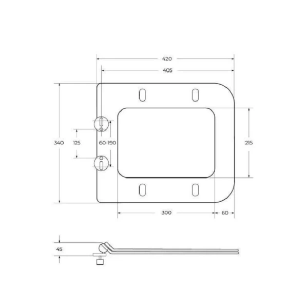 Унитаз подвесной BelBagno Due с сиденьем BB7107CHR/SC (детальная фотография), без бачка, со скрытым бачком