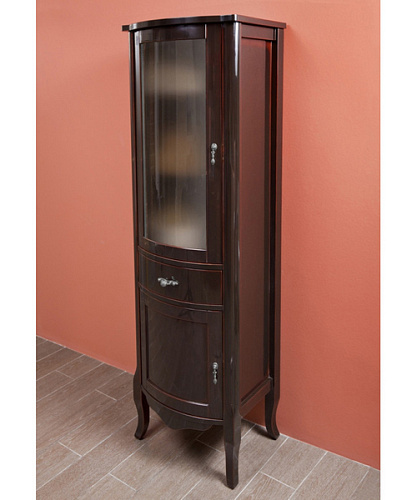 Шкаф-пенал, петли слева, стекло матовое, La Beaute Nora CNO.Sx.O - фото 27