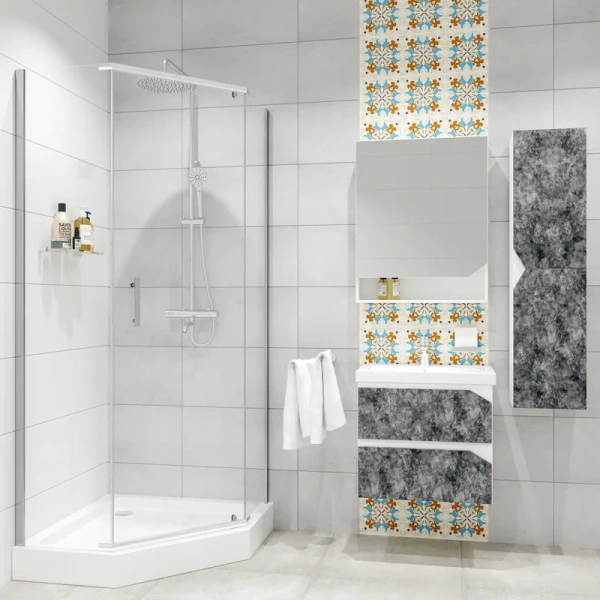 Душевой уголок Niagara Nova 90x90 см двери распашные 66050811 (детальная фотография)