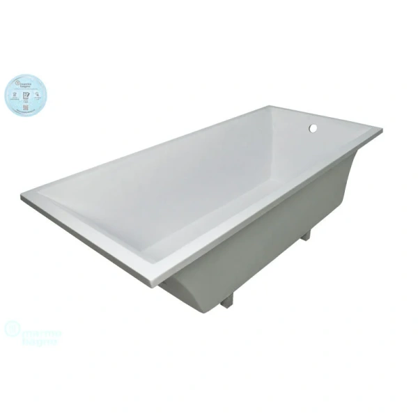 Ванна из искусственного камня Marmo Bagno Милано 170 x 75 см MB-M170-75 (детальная фотография), без гидромассажа