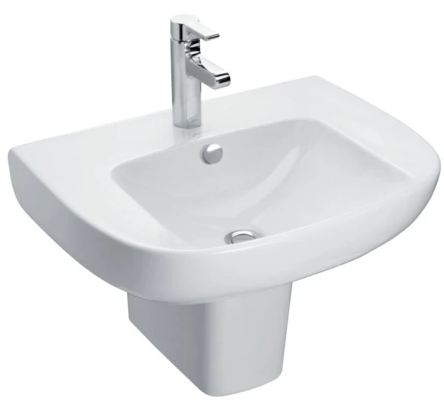 Раковина Jacob Delafon Odeon Up 60 см подвесная E4700-00 (детальная фотография), подвесные, на полупьедестал, на пьедестал, пристенные