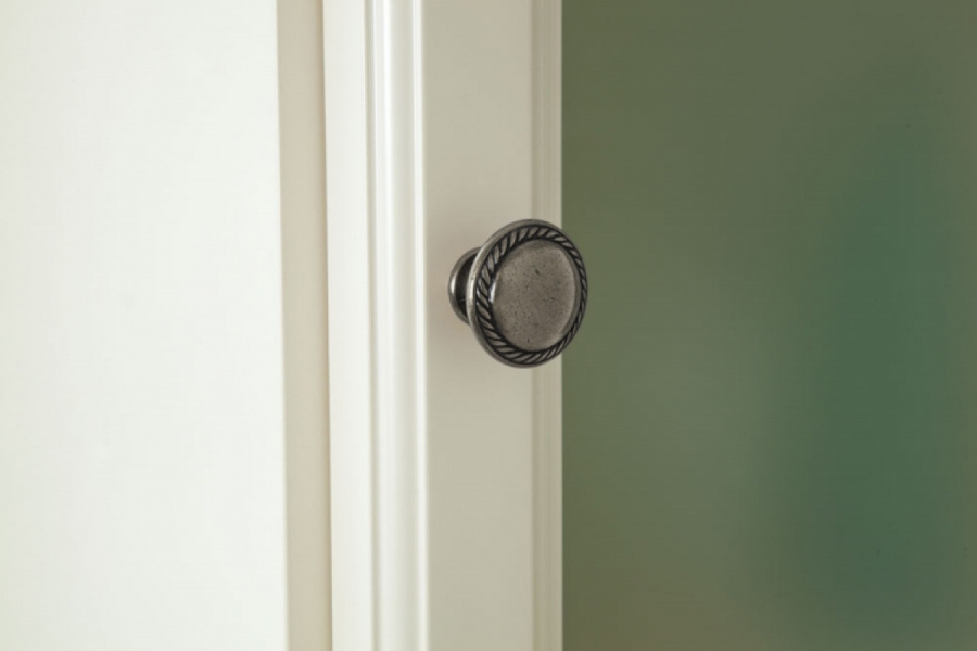 Пенал для ванной, петли справа, цвет слоновая кость матовый, фурнитура состареное серебро, La Beaute Michel CMI.Dx.AVO.O.CR (детальная фотография), по запросу index_2