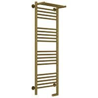 Полотенцесушитель электрический правый, с полкой цвет состаренная бронза Сунержа Богема 2.0 1200х400