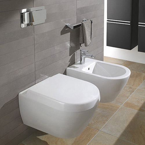 Унитаз подвесной Villeroy & Boch Subway 2.0 альпийский белый с покрытием CeramicPlus 560610R1 (детальная фотография), подвесные, встраиваемые