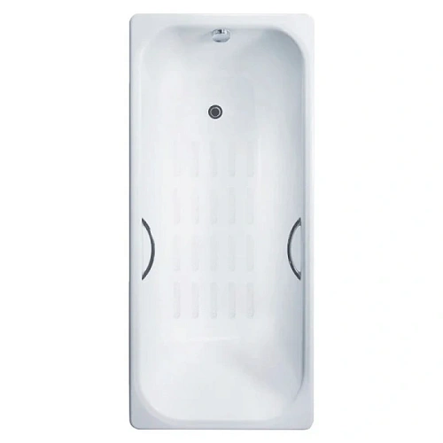 Ванна чугунная Delice Aurora 170х70 см с антискользящим покрытием, с отверстиями под ручки - фото 14