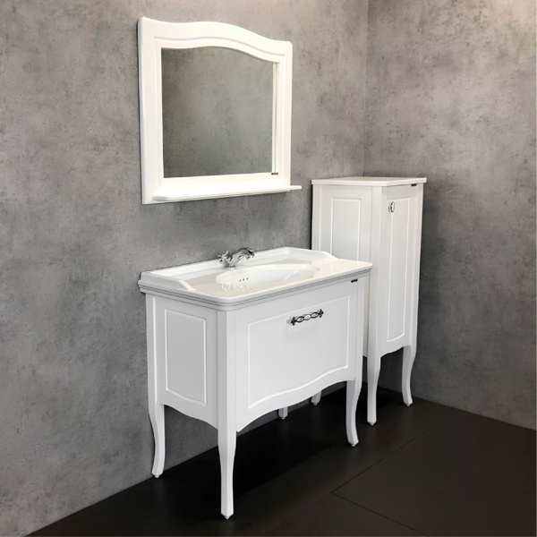 Зеркало Comforty Павия 95 см белый глянец 00004147986CF (детальная фотография), нет в наличии