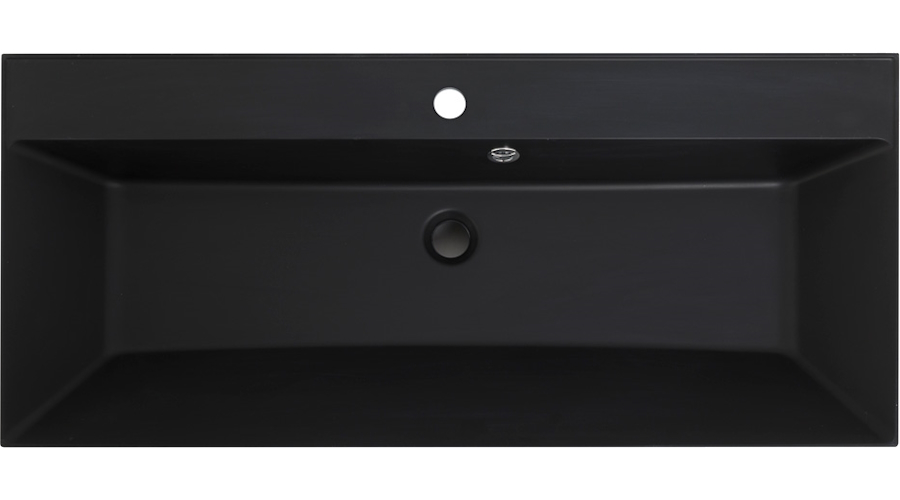 Раковина мебельная BelBagno 90 см черная матовая BB900/450-LV-ART-AST-NERO (детальная фотография), в наличии