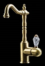 Смеситель для раковины Boheme Crystal бронза