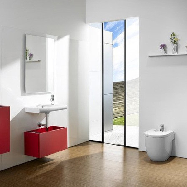 Раковина Roca Meridian-N 32724X000, 32724T000 (детальная фотография), одинарные, с полотенцедержателем