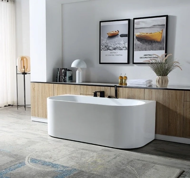 Акриловая ванна Abber 170х78 см приставное AB9310 (детальная фотография), 170x80 см