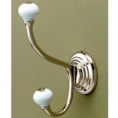 Крючок для ванной двойной, цвет светлое золото, Devon&Devon Chelsea