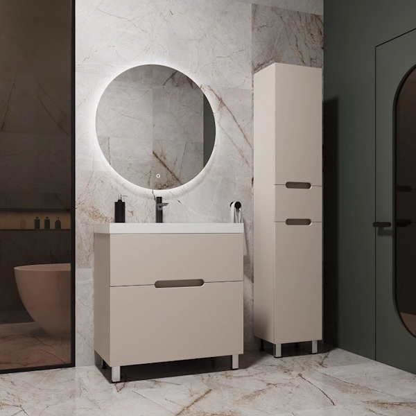Тумба под раковину напольная Style Line Матис 80 см крем ЛС-00002437 (детальная фотография), по запросу
