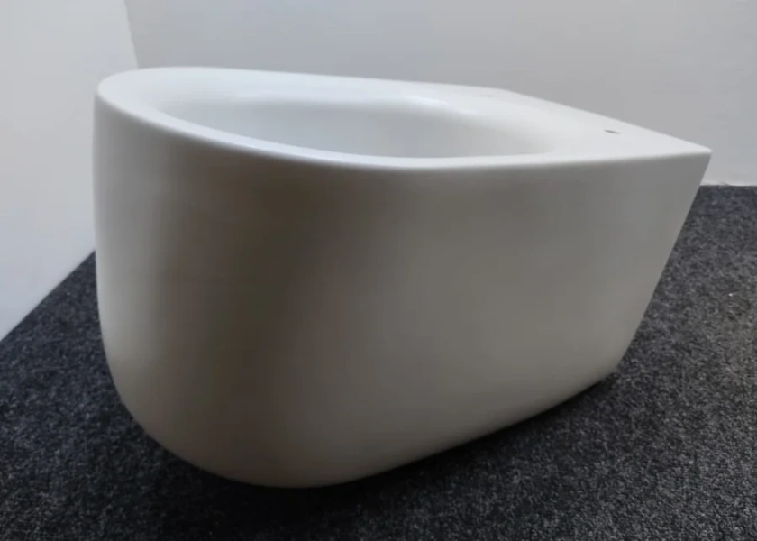 Унитаз подвесной Kerasan Nolita светло-серый 531459 (детальная фотография), современные, hi-tech, круглые