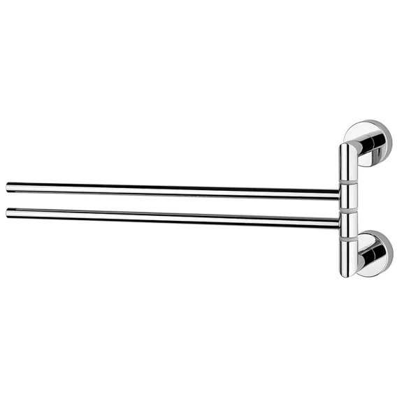 Полотенцедержатель двойной поворотный для ванной, хром, Nicolazzi Minimale 1482MCR (детальная фотография)