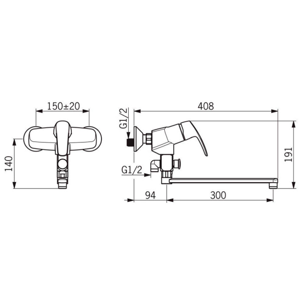 Схема (детальная фотография), для ванны