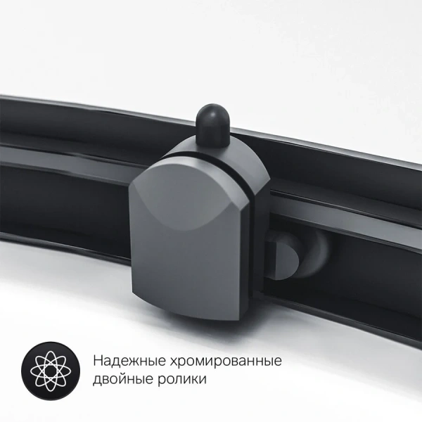 Душевой уголок Am.Pm Gem 120х90 см профиль черный W90G-404-120290-BT (детальная фотография), в наличии