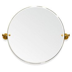 Зеркало вращающееся для ванной, цвет золото, Tiffany World
