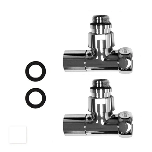 Вентиль запорный Energy белый - фото 1