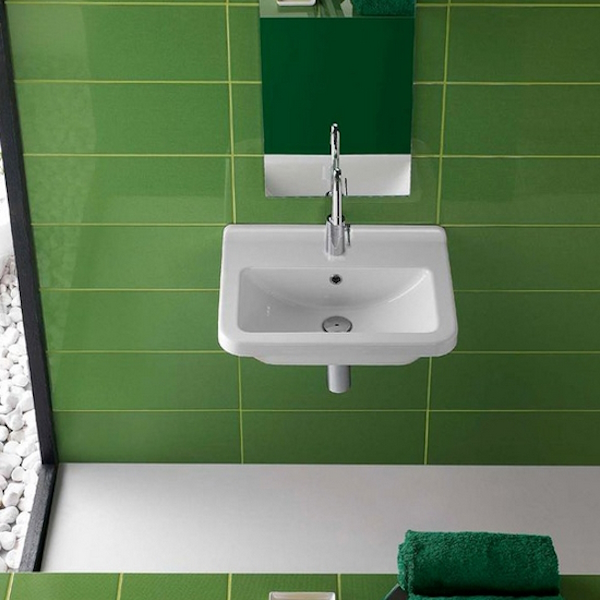 Раковина Hatria Erika Pro 45х40 см YXBJ01 (детальная фотография), недорогие