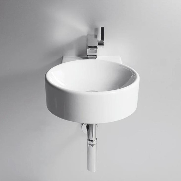 Раковина, цвет белый матовый, Simas Flow FL 14 BI MATT (детальная фотография), подвесные