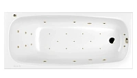 Ванна гидромассажная Whitecross Layla Ultra, 180 х 80 см, увеличенная толщина акрила, усиленная армировка, белый/бронза, 0102.180080.100.ULTRA.BR