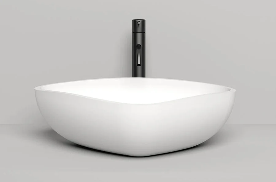 Раковина Salini Gloria 06 56 см белый матовый 1102206M (детальная фотография), белые