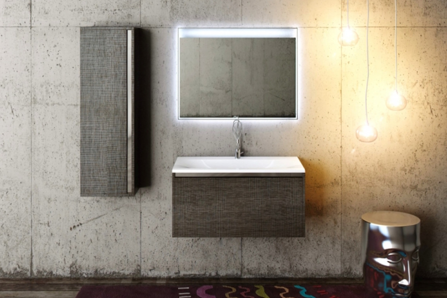 Мебель для ванной La Beaute LOT 90 (детальная фотография), окрашенные, под дерево