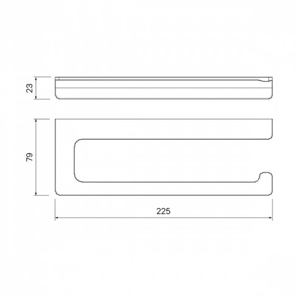 Бумагодержатель IDDIS Slide без крышки SLIBS00i43 (детальная фотография), современные, hi-tech