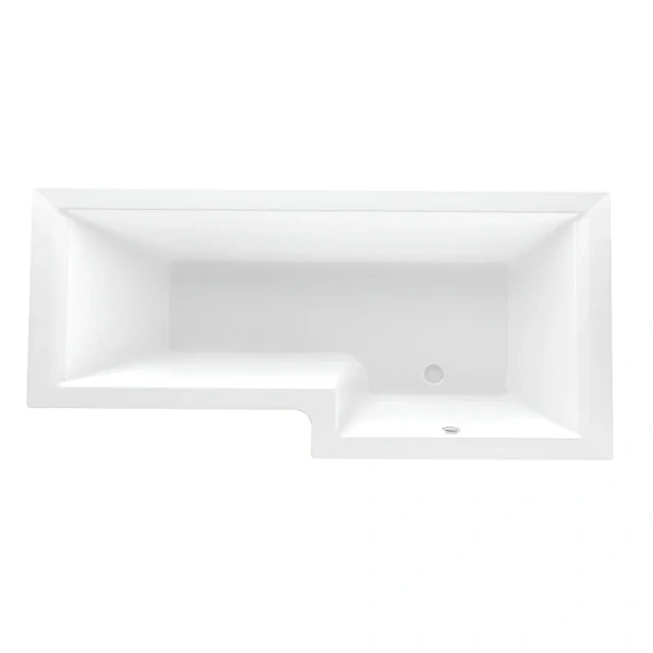 Ванна акриловая 1MarKa Linea 01лин16585лкп/01лин16585пкп, 165 x 85 см, левая/правая, цвет белый (детальная фотография), угловые, приставные, встраиваемые