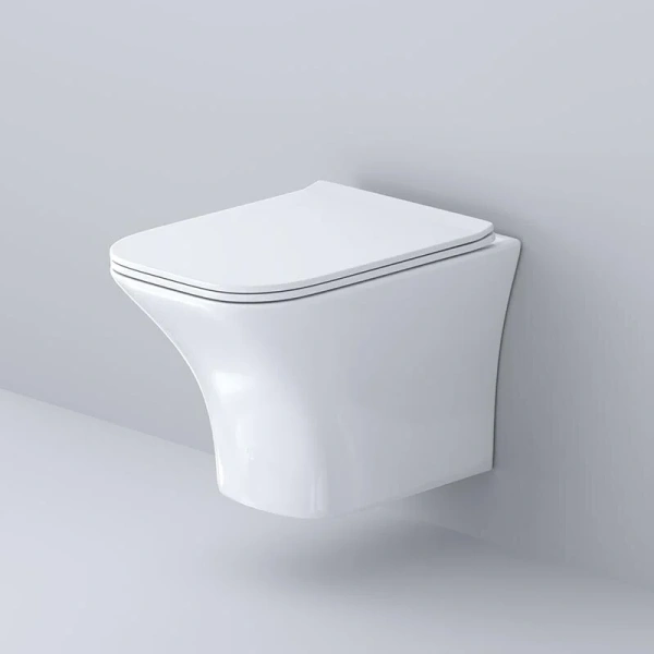 Унитаз подвесной Grossman Galaxy безободковый GR-4476S (детальная фотография), подвесные, встраиваемые