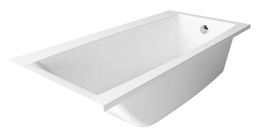 Ванна из искусственного камня Belux Импульс ВИ-1700, 4810924188533, 170 x 75 см, белый (детальная фотография), 170х75