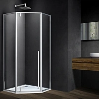 Душевой уголок Vincea Penta 100x100 см хром