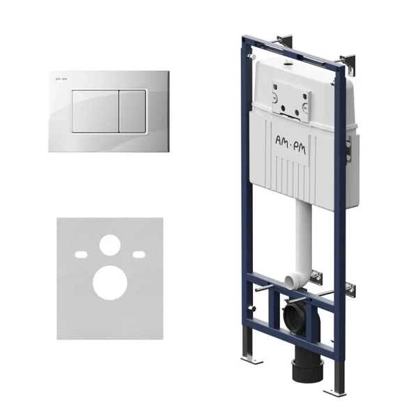 Инсталляция для унитаза Am.Pm MasterFit с кнопкой белой I012710.0201 (детальная фотография)