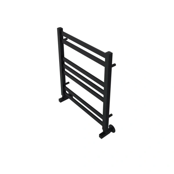 Полотенцесушитель водяной Акватек Лира 50x60 см черный муар AQ KP0760BL (детальная фотография), для систем горячего водоснабжения, для систем отопления, с нижним подключением