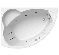 Ванна гидромассажная акриловая Vannesa Massage Алари L/R 168 x 120 см, система баланс хром