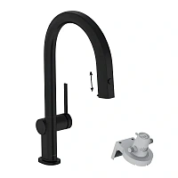 Смеситель для кухни Hansgrohe Aqittura черный матовый
