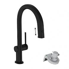 Смеситель для кухни Hansgrohe Aqittura черный матовый