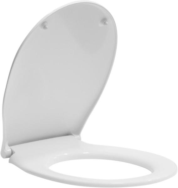 Крышка-сидение GSI Classic стандартное белое, фурнитура хром MSC87N11 (детальная фотография)