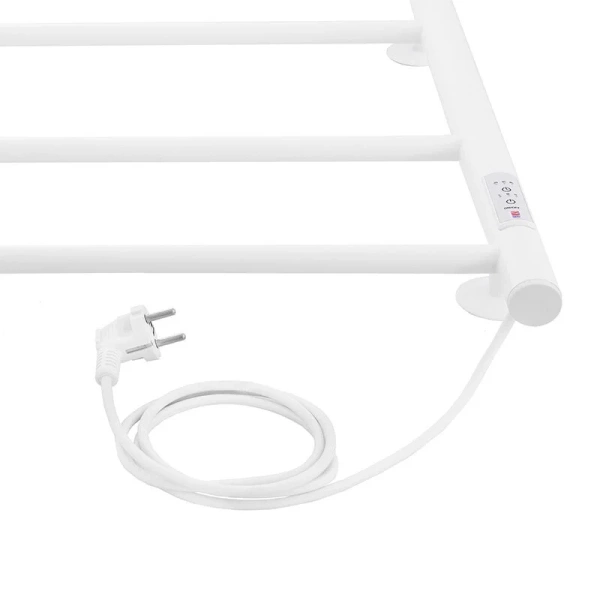 Полотенцесушитель электрический Energy Round 40x60 см белый матовый EETR0ROUND604R903M (детальная фотография), недорогие, без полки, неповоротные