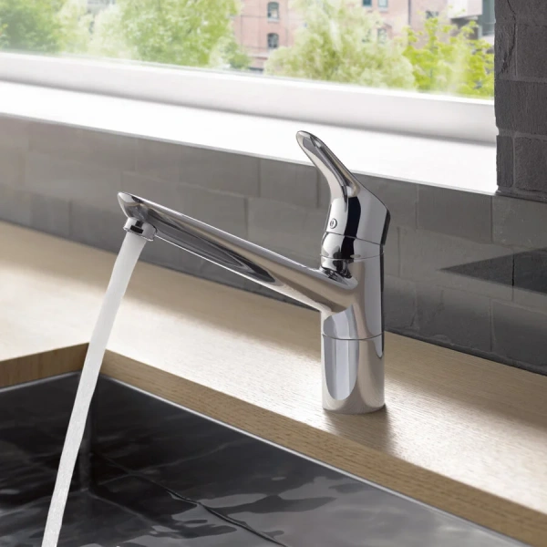 Смеситель для кухни Kludi Objekta хром 325750575 (детальная фотография), современные, hi-tech